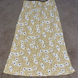 Yellow Midi Skirt
